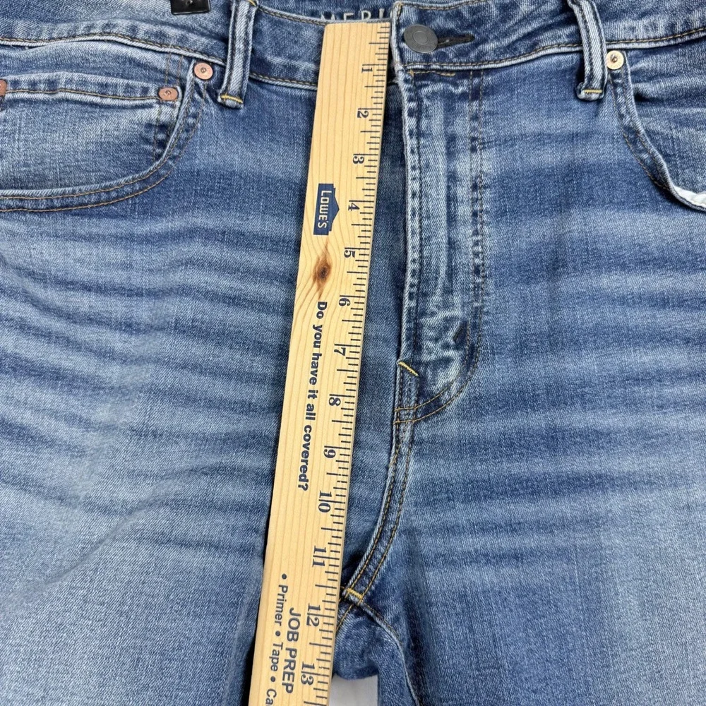 American Eagle Athletic Straight Jeans Mens 38 AirFlex+ Medium Wash Denim Casual